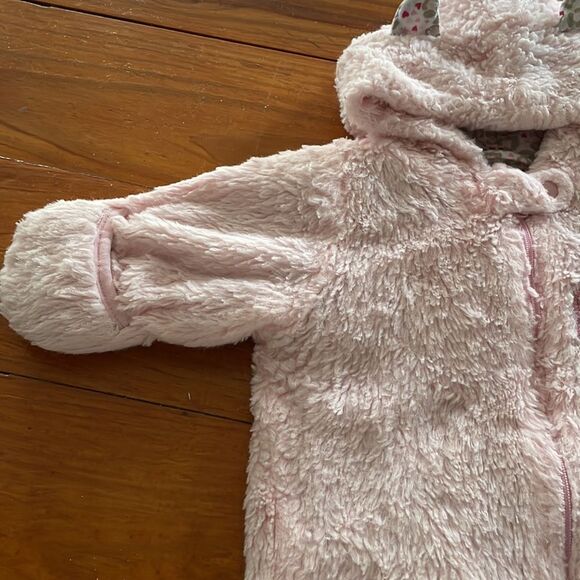NWOT Duck Duck Goose 0-3 months soft pink insulated pram snow suit - Picture 4 of 15